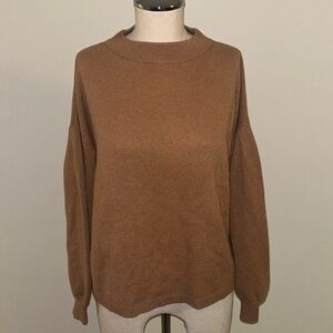 Garnet Hill Women's Crew Neck Sweater - Rich Brown